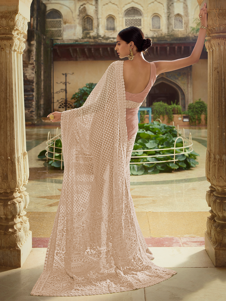 The Enchanting Embrace of Lilac: A Guide to Your Soft Net Saree